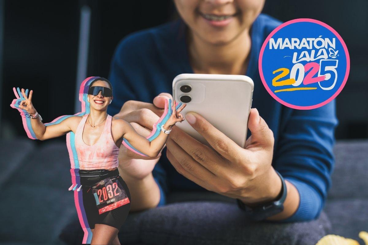 Seguimiento a corredores del Maratón Lala 2025. Fotos de Maratón Lala y Canva-