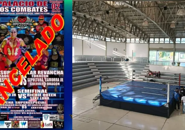 Cancelan función de lucha libre en Durango