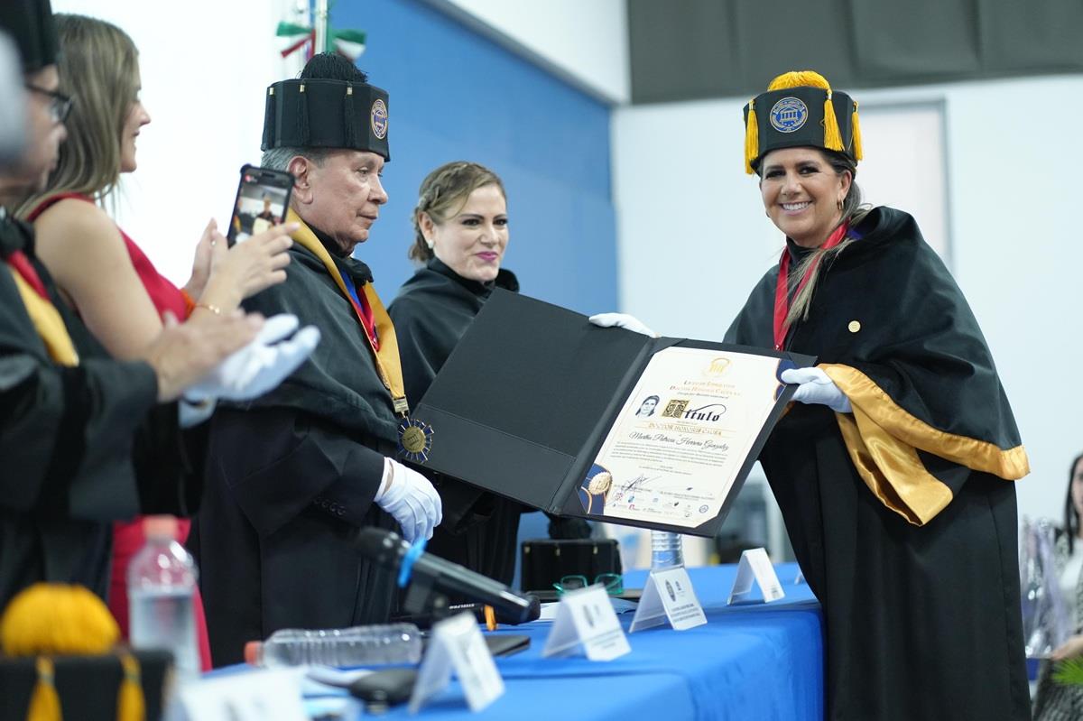 La ceremonia de investidura edición 2025 se llevó a cabo en Guadalajara, Jalisco, en el Auditorio de la Universidad Antropológica de Guadalajara (Plantel Minerva). Foto: Secretaria de Igualdad e Inclusión de Nuevo León