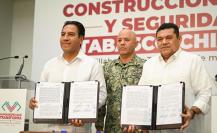 Tabasco y Chiapas firman convenio por la paz y la seguridad