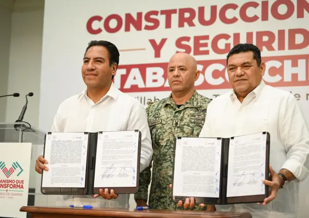 Tabasco y Chiapas firman convenio por la paz y la seguridad