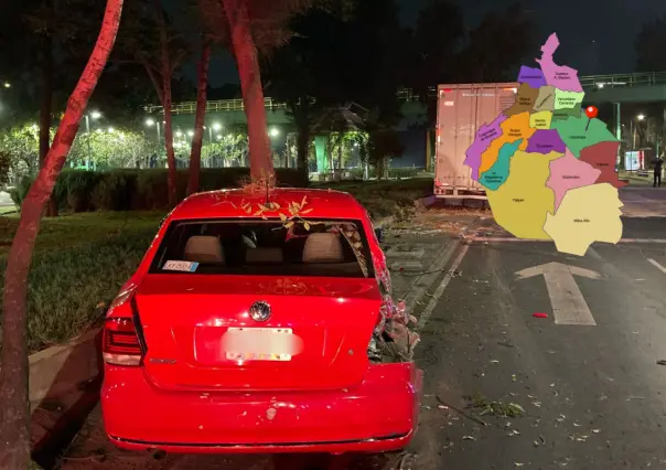 Trailero se queda dormido y provoca accidente en Iztapalapa