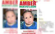 Buscan familiares al bebé Elian Mateo Salazar desaparecido en Higueras, Nuevo León