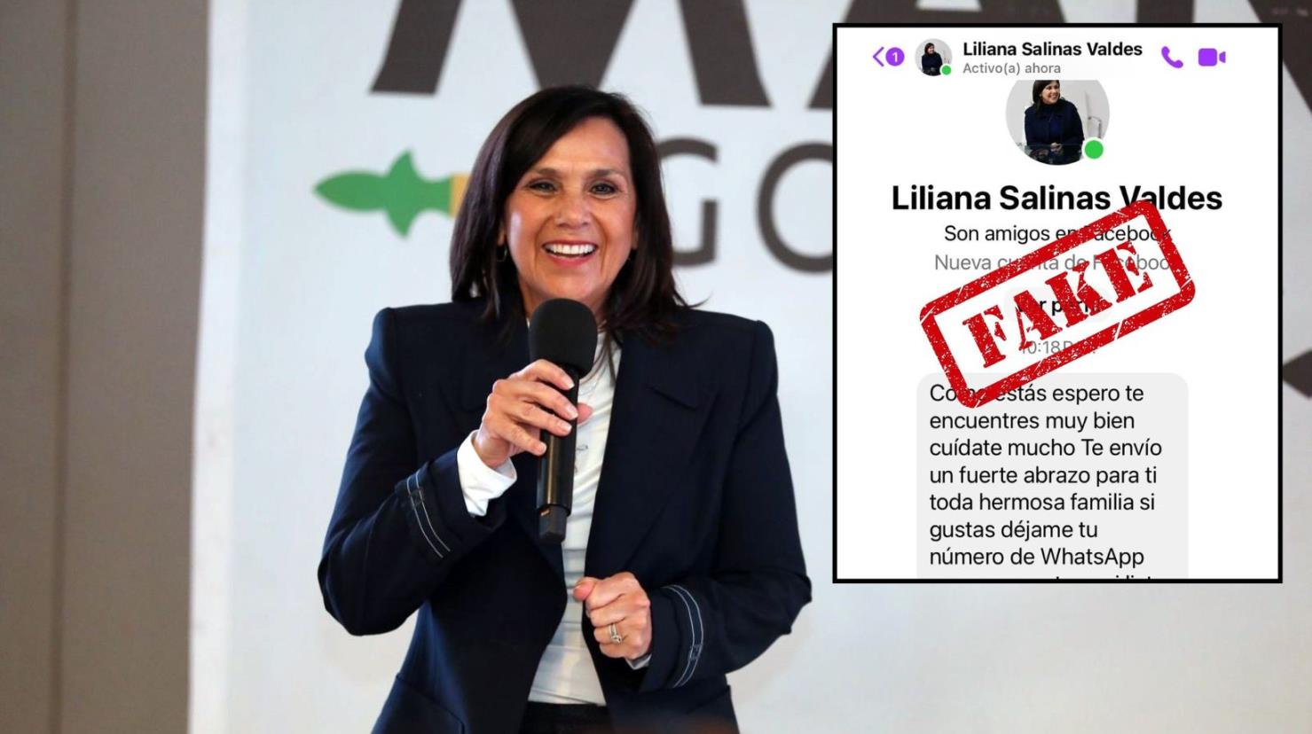 Liliana Salinas Valdés advirtió de una cuenta falsa de Facebook a su nombre. (Fotografía: Liliana Salinas)