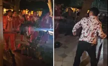 Mariachis y troqueros arman zafarrancho en Jardín Principal de Guanajuato