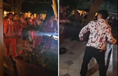 Mariachis y troqueros arman zafarrancho en Jardín Principal de Guanajuato