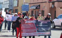 Realizan protestas los maestros en Tamaulipas, se oponen a la Ley del ISSSTE