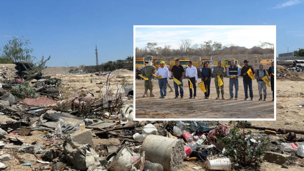 Retiran 4 mil llantas en arroyo Salto Seco en Los Cabos