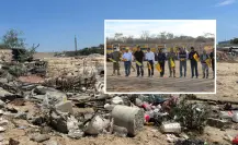 Retiran 4 mil llantas en arroyo Salto Seco en Los Cabos