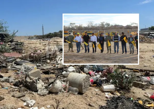 Retiran 4 mil llantas en arroyo Salto Seco en Los Cabos