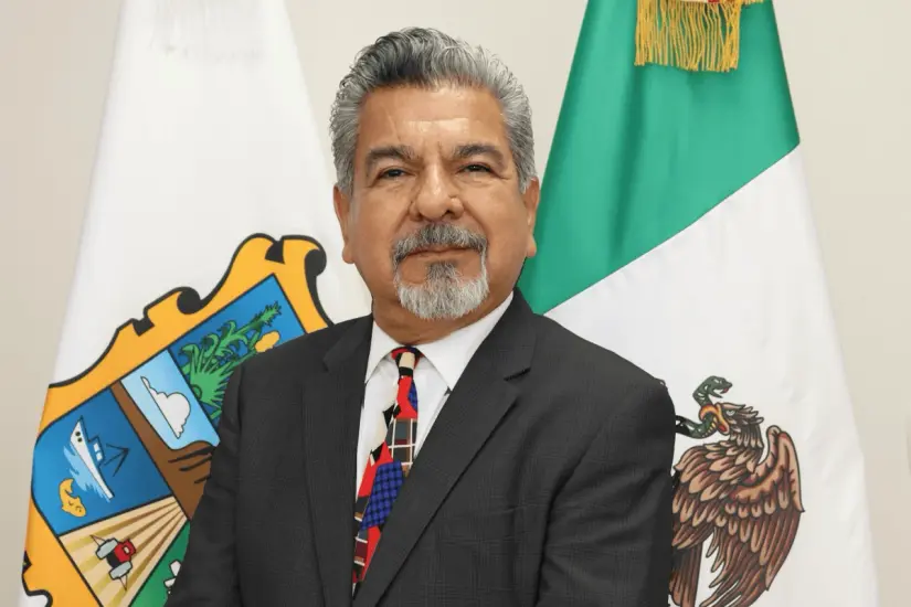 Jorge Cuéllar Montoya, vocero de Seguridad en Tamaulipas. Foto: Carlos García
