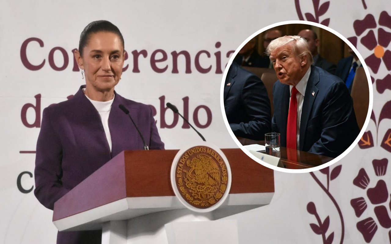 Claudia Sheinbaum y Donald Trump. Foto: Enrique Pérez Huerta / Facebook (Donald J. Trump)