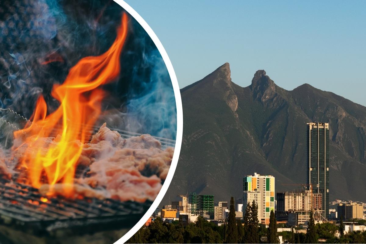 Carne asada y el Cerro de la Silla. Foto: Canva