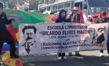 Continúa manifestación en Centro de Toluca; docentes anuncian marcha