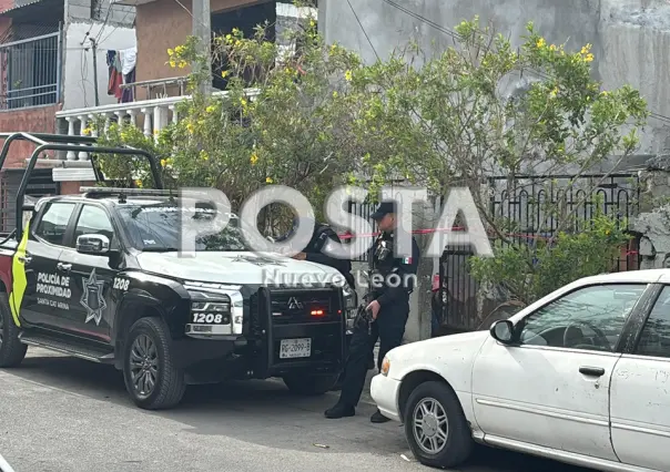 Investigan la muerte de un hombre en la colonia San Gilberto en Santa Catarina