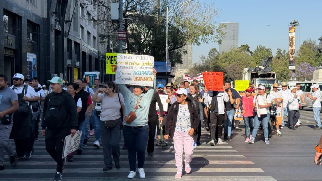 Marcha de locatarios de mercados en CDMX, esta es la razón por la que se movilizan