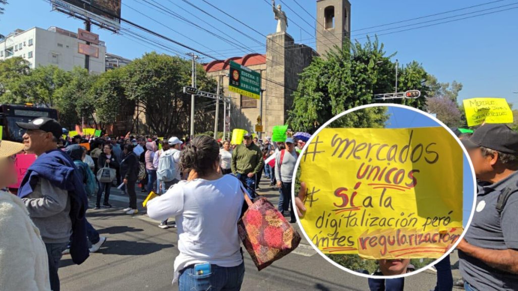 Marcha de locatarios de Mercados Públicos: estas son las mejores rutas alternas para evitar el tráfico