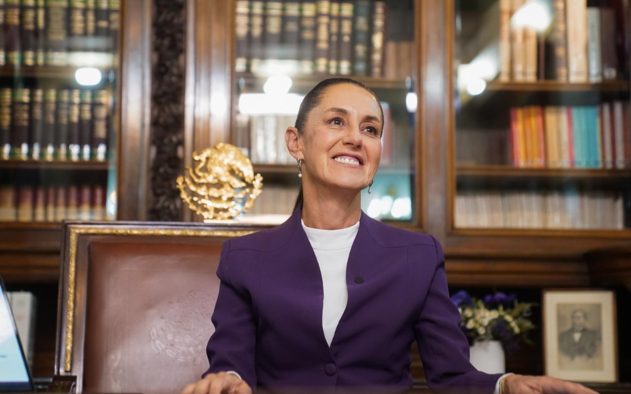 La presidenta Claudia Sheinbaum tiene una cita con el pueblo de México en el Zócalo, el domingo 9 de marzo a las 12:00. Foto: Gob. de México.