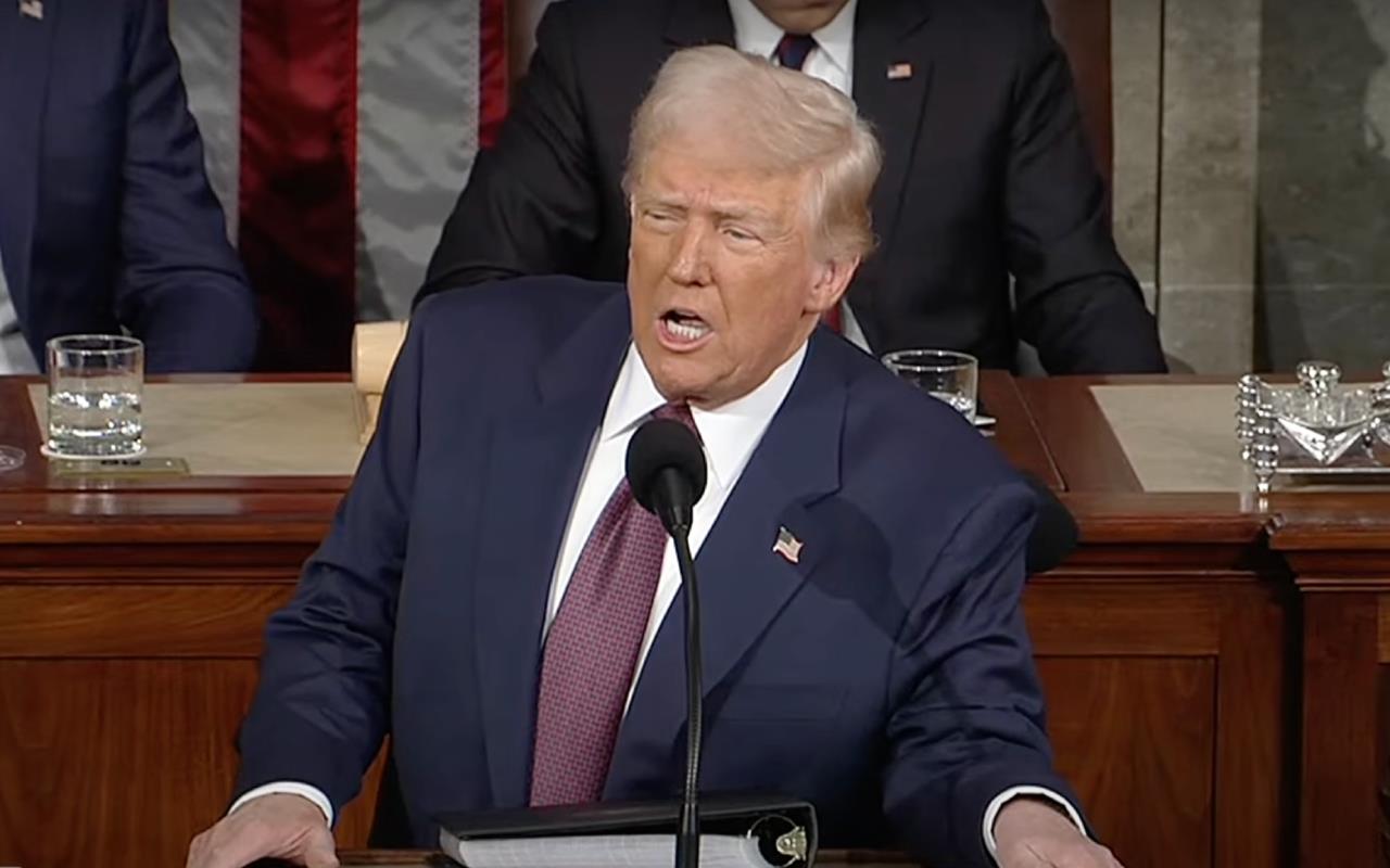 Donald Trump en conferencia de prensa Foto: The White House