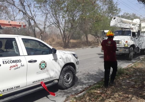 Activan mega operativo contra incendios y fuertes vientos en Escobedo