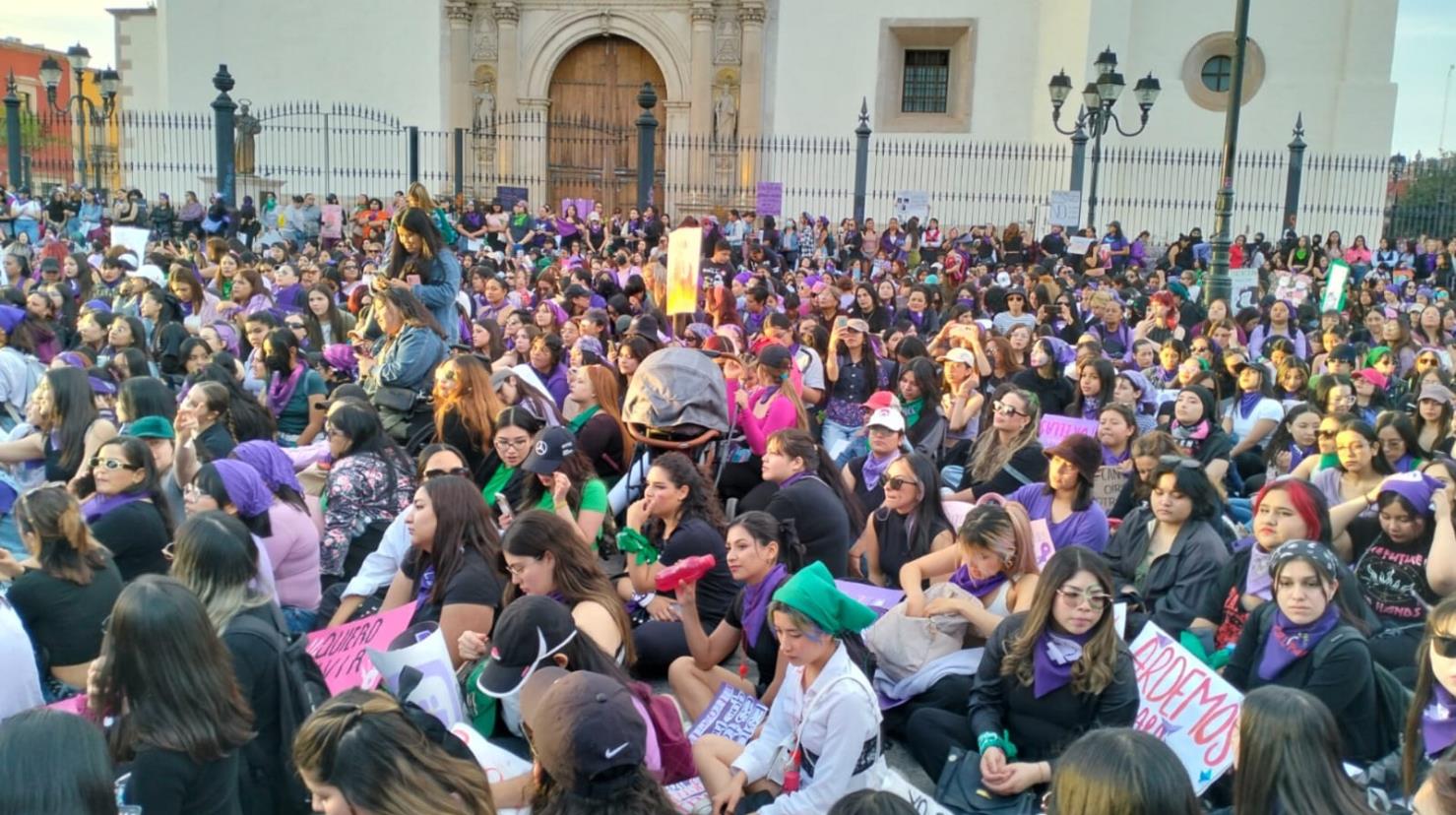 El 8M en Durango. Foto: Citlalli Zoé Sánchez