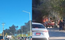 Incendio en colonia Calafia en La Paz afecta a 3 viviendas