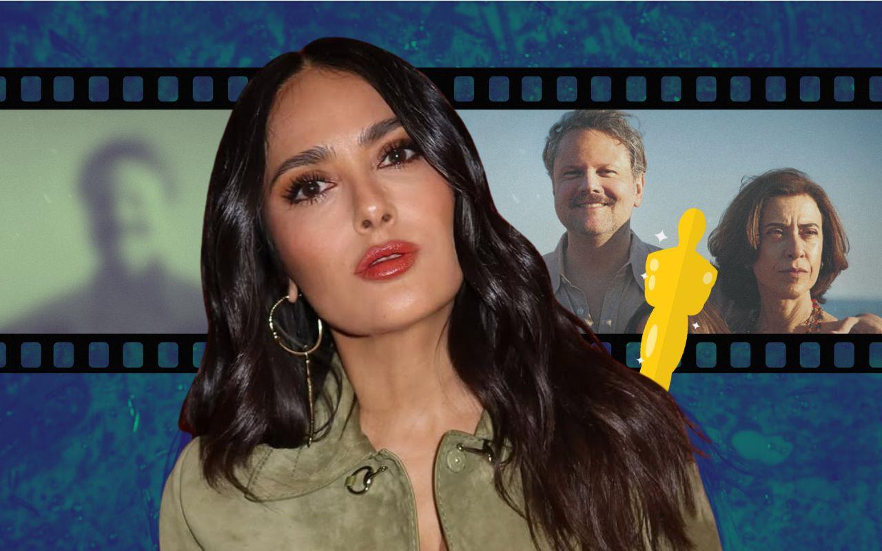 Salma Hayek compartió su felicidad por el triunfo del largometraje brasileño abriendo un debate en redes sociales. FOTO: CANVA/IG: @salmahayek/VertigoFilms