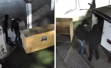 Captan a dos hombres robándose scooters en pleno malecón de La Paz