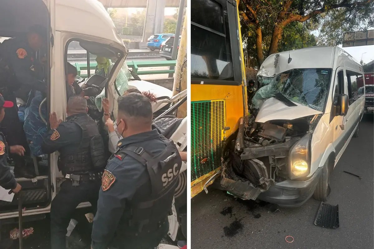 Accidente vial CDMX. Foto: Ramón Ramírez