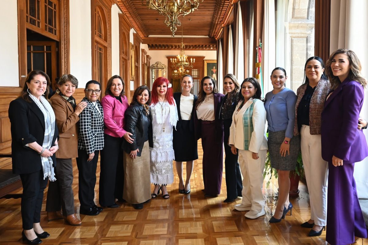 Gobernadoras de México junto a la presidenta Claudia Sheinbaum. Créditos: X (@CONAGO_oficial).