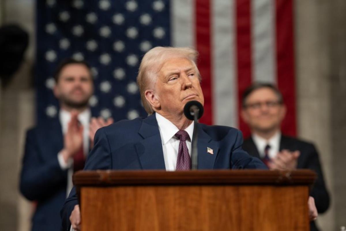 Donald Trump en conferencia de prensa Foto: The White House