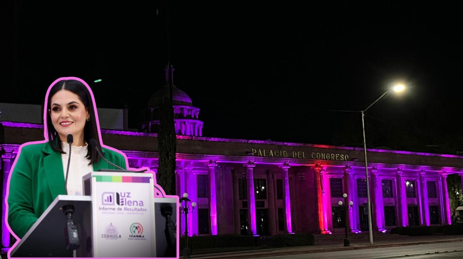 La presidenta de la Junta de Gobierno del Congreso de Coahuila, Luz Elena Morales, habló sobre este delito de acecho.  (Fotografía: Congreso de Coahuila)