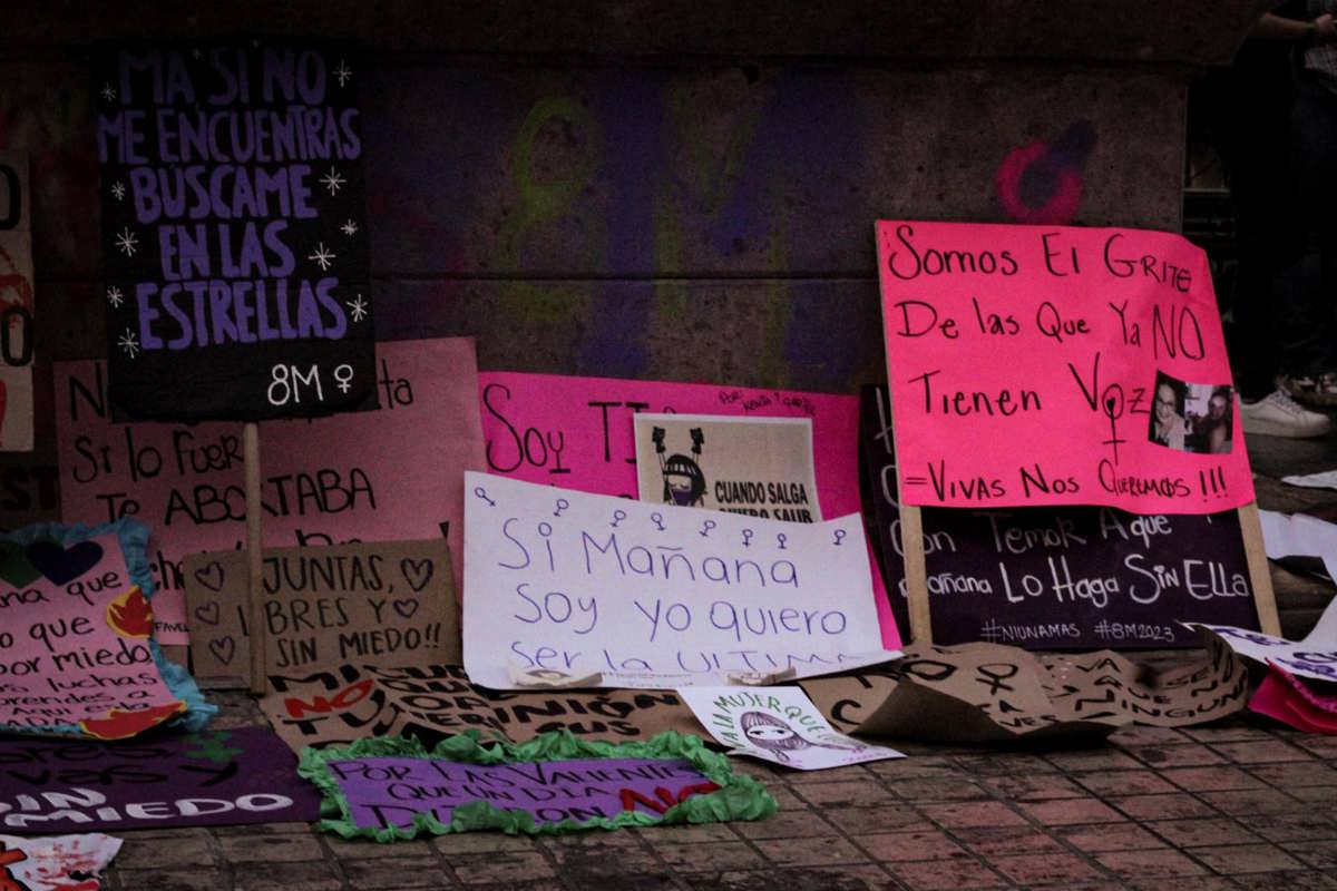 Manifestación de mujeres en Saltillo / Foto: Yuzaleth Rocha