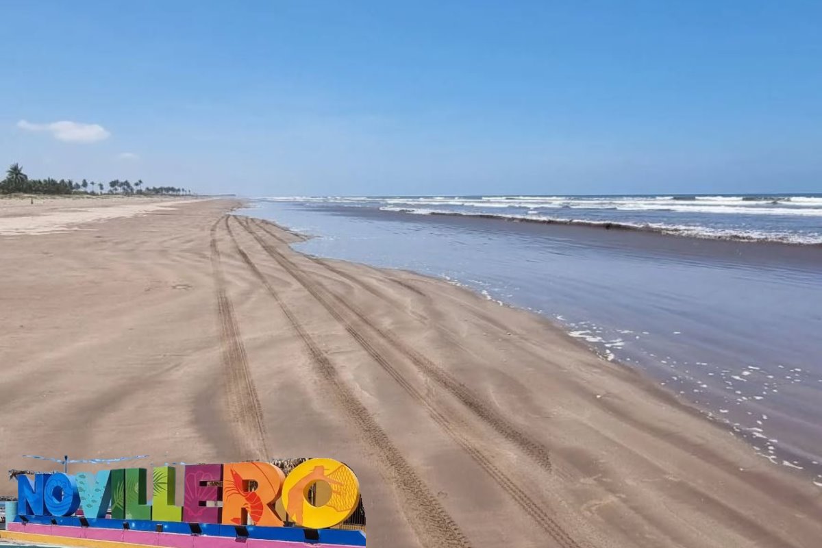 La Playa Novillero es de las poco conocidas en Nayarit, lo que la convierte en un sitio ideal para descansar por su poca afluencia de visitantes. Foto: IG @luisnunezidem