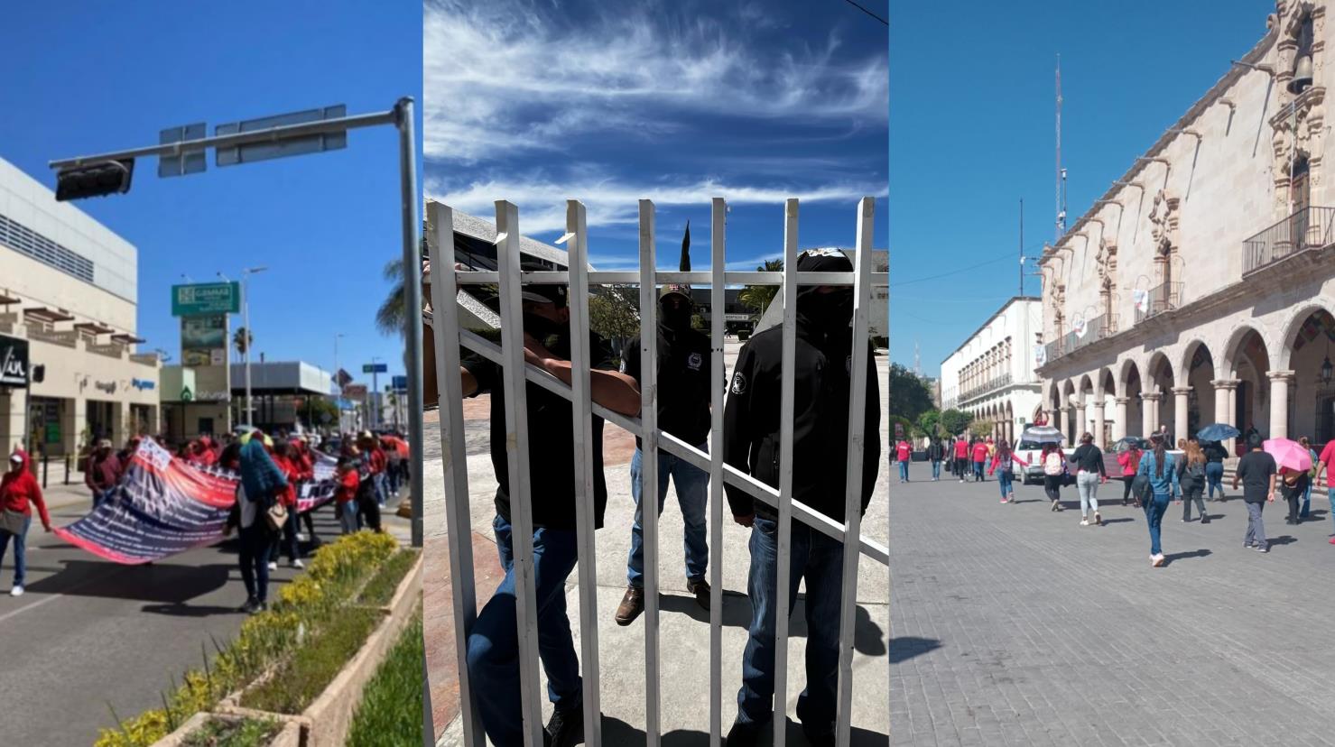 Foto: Alejandro Ávila | La ciudad de Durango se ha visto envuelta en manifestaciones en diversas partes de la  capital, siendo jubilados, normalistas y Cocopos, quienes han sido los protagonistas de estas. 