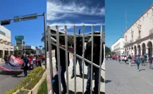 Manifestantes por todos lados: hacen protestas en Durango jubilados, normalistas y cocopos