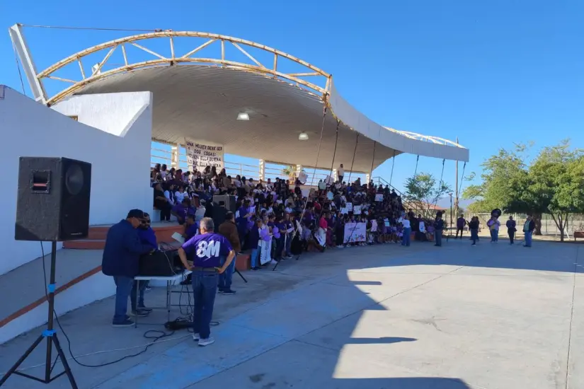 Manifestación en Los Planes. Foto: Noticias La Paz