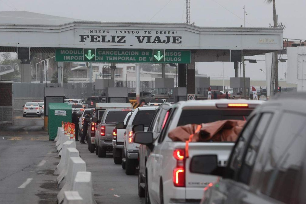 Puente Internacional en Nuevo Laredo. Foto: Redes Sociales