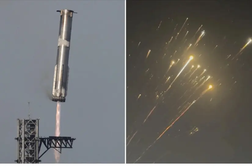 El Starship exploto en el aire. Foto: Redes Sociales