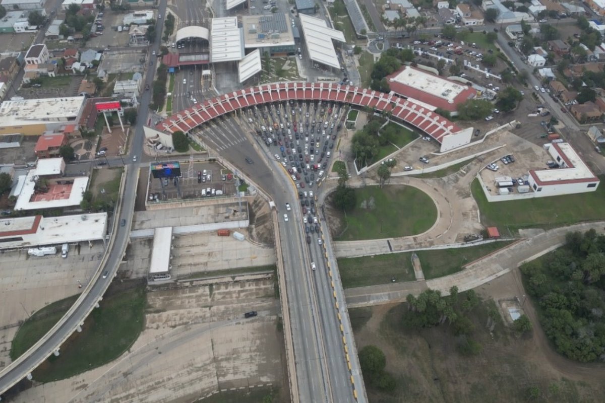 Puente Internacional Nuevo Laredo, Tamaulipas. Foto: Redes Sociales