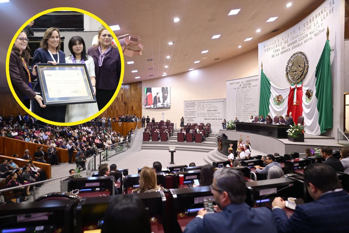 Ángela Elena Olazarán Laureano recibió el Premio  Estatal a la Mujer en Veracruz, le reconocieron su contribución a la tecnología, la salud y la educación. Foto: Rosalinda Morales