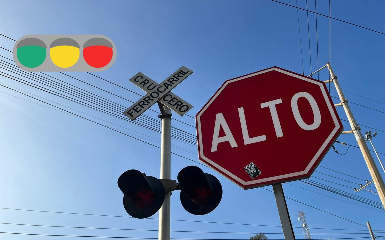 Las multas por no respetar los cruces del ferrocarril son costosos. Foto: POSTA MX