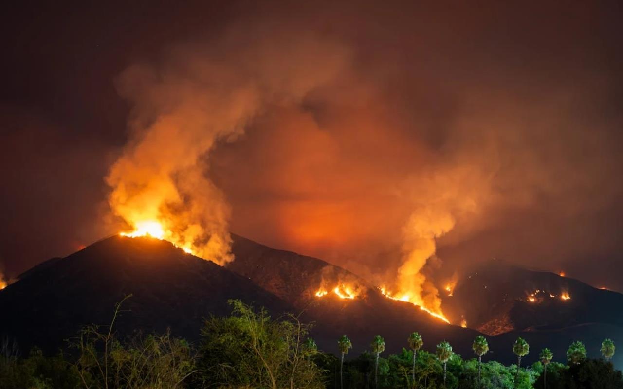 Incendio forestal en sierra Foto: Pexels