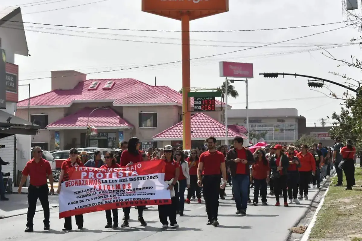 Maestros de Reynosa se une al paro de labores contra la Ley del ISSSTE | Foto: redes sociales