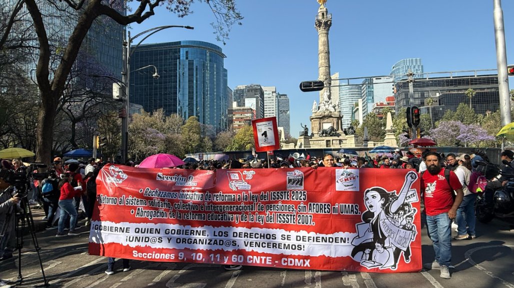 EN VIVO | Marcha del SNTE y la CNTE avanza por estas vialidades de CDMX