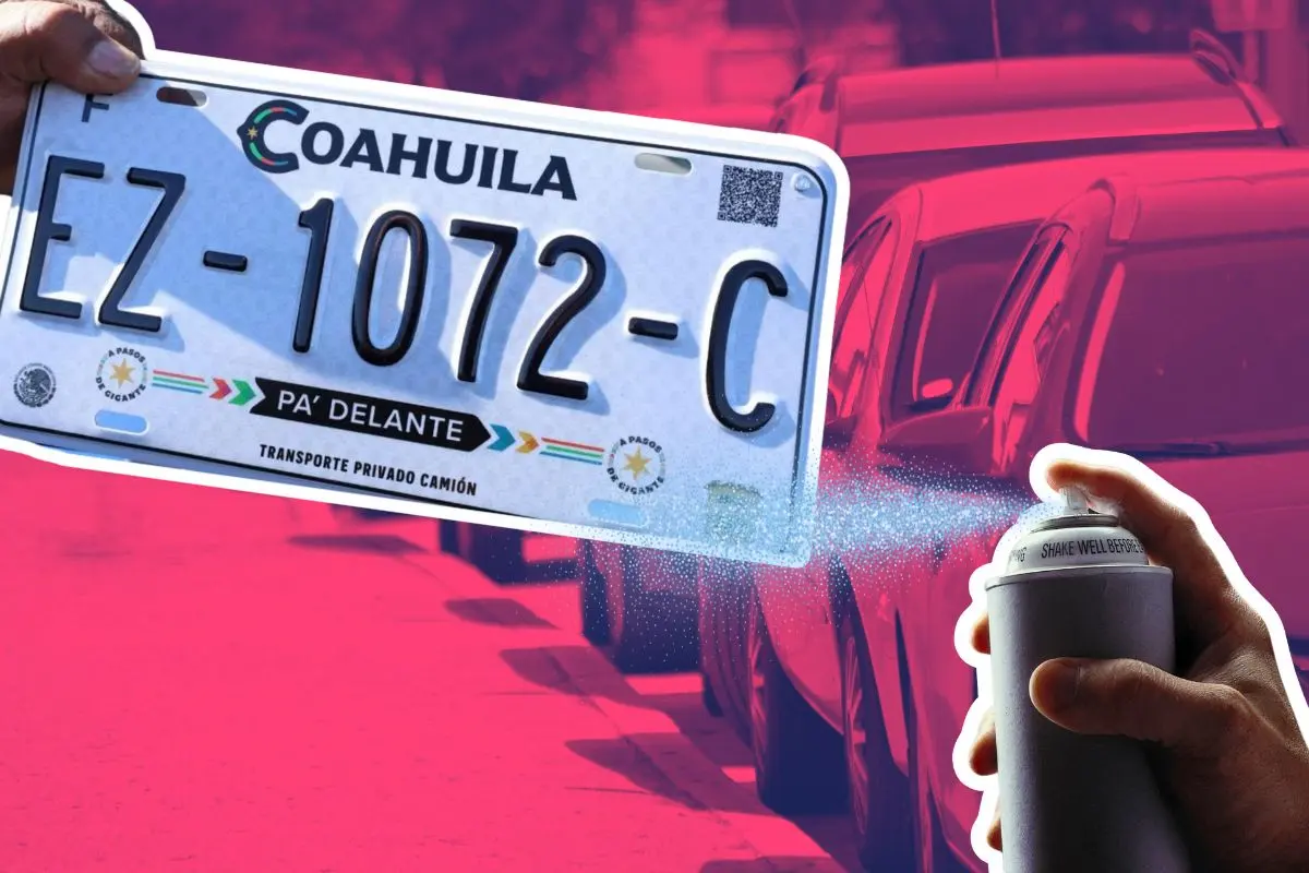 ¿Qué consecuencias trae dañar las placas vehiculares de tu auto en Coahuila / Foto: Gobierno de Coahuila | Canva