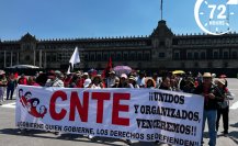 SNTE y CNTE confirman paro de 72 horas en marcha del Zócalo CDMX