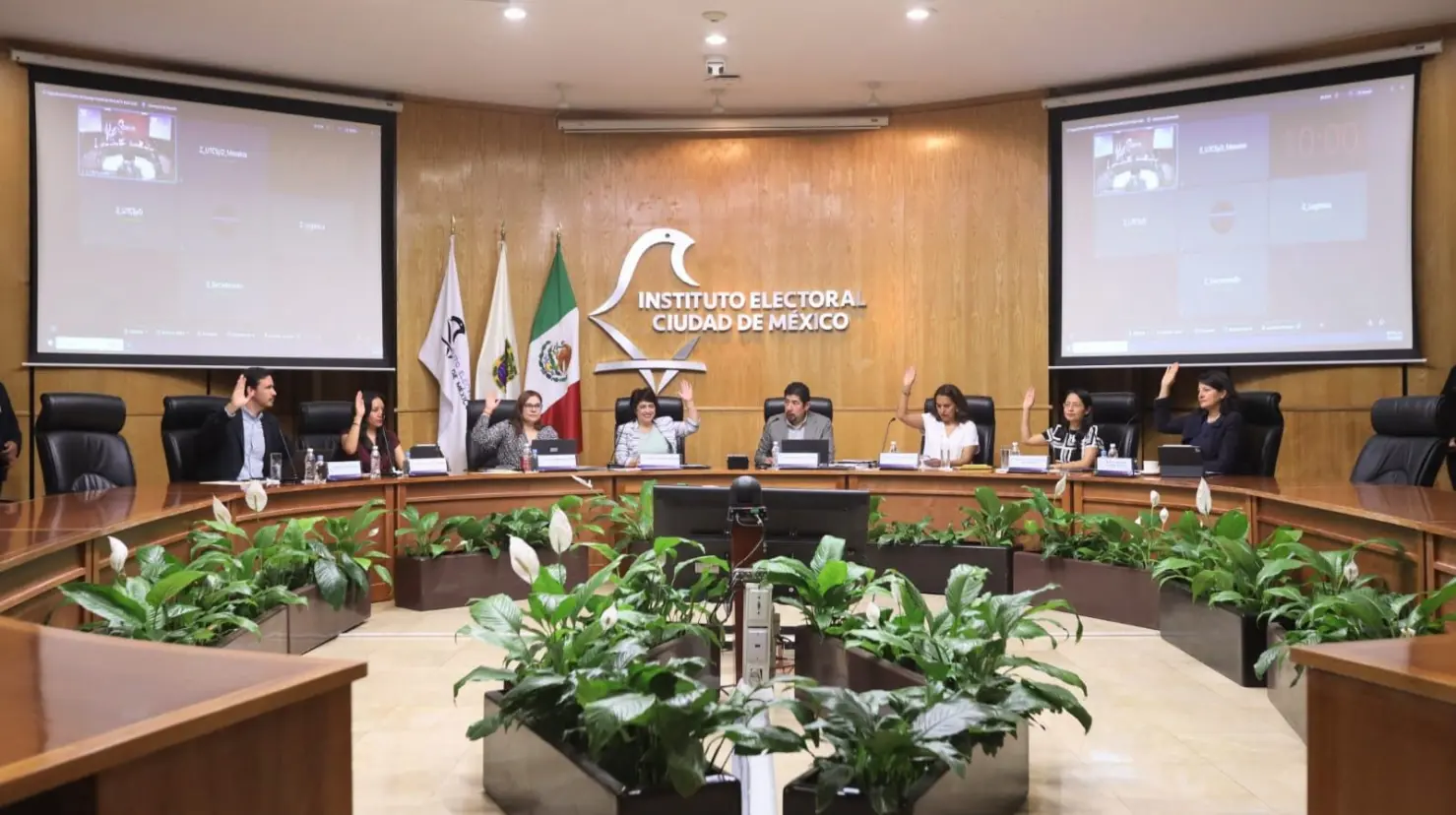 Consejo General del IECM en sesión I Foto: X (@iecm)