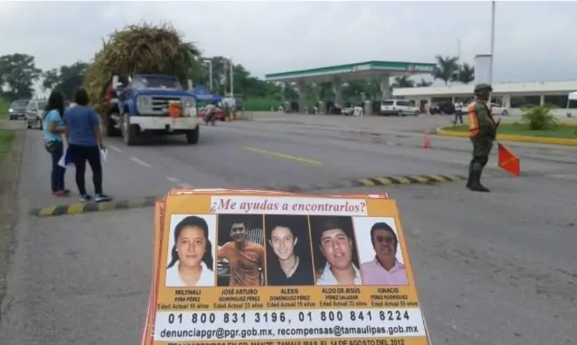 Búsqueda de familia de Tamuín desaparecidos en el Mante. FOTO|Mauricio Palos
