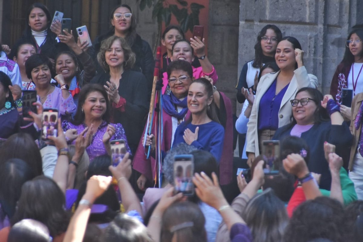 8 de marzo, Día Internacional de las Mujeres, Palacio Nacional. Créditos: POSTA México/Enrique Pérez.